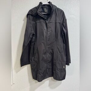 Rainforest Packable Travel Coat (note flaws)